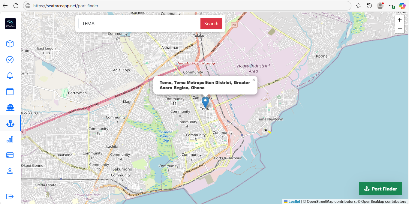 Port Finder Screenshot